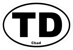 Chad Td Oval Sticker