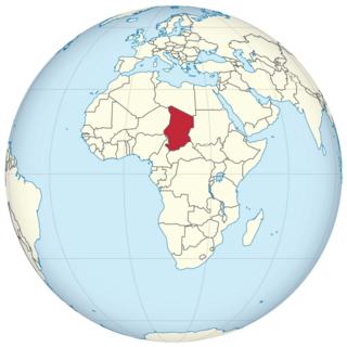 Chad World Map Sticker