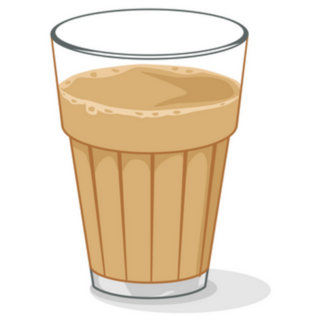 Chai Tea In Glass Sticker