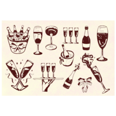 Champagne Sticker Sheet