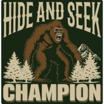 Champion Seek Bigfoot Sticker