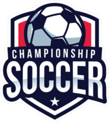 Championship Soccer Shield Sticker
