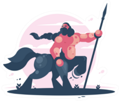 Character Centaur With Spear Sticker