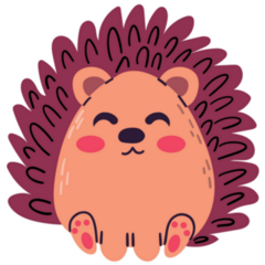 Character Hedgehog Sticker
