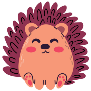 Character Hedgehog Sticker