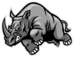 Charging Rhino Sticker