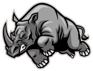 Charging Rhino Sticker