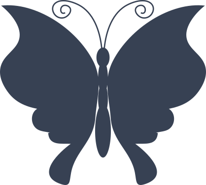 Charitable Butterfly Sticker
