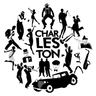 Charleston 1920s Dance Icons Sticker