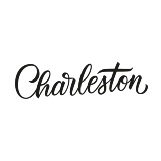 Charleston, South Carolina Handwritten Inscription  Sticker