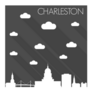 Charleston South Carolina Skyline Silhouette Sticker