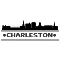 Charleston West Virginia Skyline Silhouette Sticker