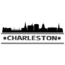 Charleston West Virginia Skyline Silhouette Sticker