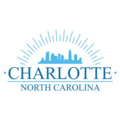 Charlotte North Carolina City Skyline Sticker