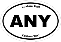 Charlotte, North Carolina Oval Stickers