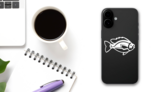 Charming Fish Sticker on a Phone (New) example