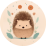 Charming Hedgehog Sticker