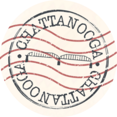 Chattanooga, Tennessee Bridge Stamp Sticker