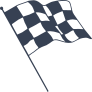 Checkered Racing Flag Sticker