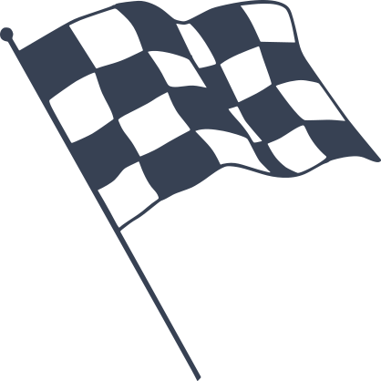 Checkered Racing Flag Sticker