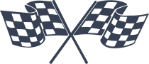 Checkered Racing Flags Sticker
