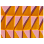 Cheddar Cheese Patterns On Pink Sticker