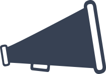 Cheer Megaphone With Cut Out Tips Sticker