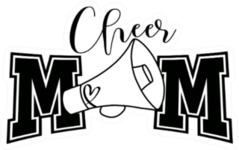 Cheer Mom Saying Sticker