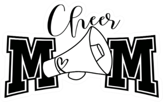 Cheer Mom Saying Sticker