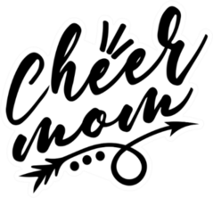 Cheer Mom Text Sticker