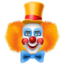 Cheerful Clown Illustration Sticker