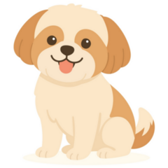 Cheerful Shih Tzu Sticker