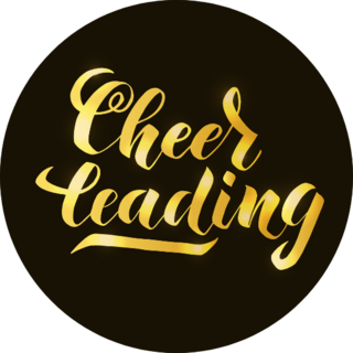 Cheerleading Lettering Sticker