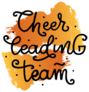 Cheerleading Team Lettering Sticker