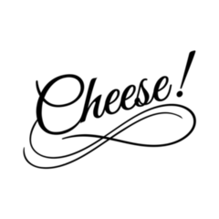 Cheese! Beautiful Lettering Italy Sticker