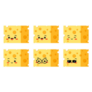 Cheese Cubes With Cute Faces Sticker