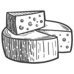 Cheese Engraving Scratch Sticker