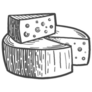 Cheese Engraving Scratch Sticker