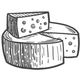 Cheese Engraving Scratch Sticker