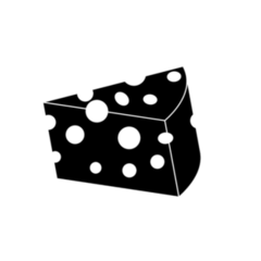 Cheese Icon Sticker