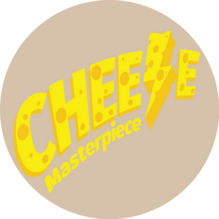 Cheese Lettering Masterpiece Sticker