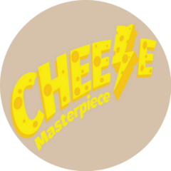 Cheese Lettering Masterpiece Sticker