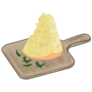 Cheese On A Brown Wooden Board Sticker