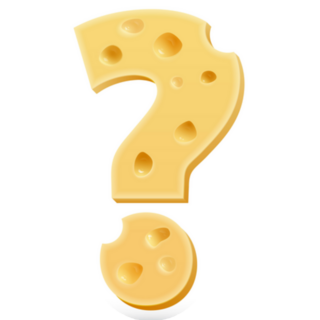 Cheese Question Mark Sticker