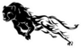 Cheetah Flaming Leap Sticker