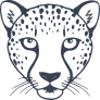 Cheetah Head Sticker