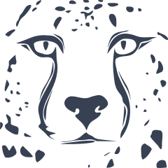 Cheetah Print Face Sticker