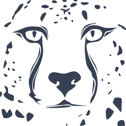 Cheetah Print Face Sticker