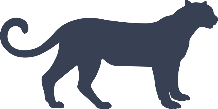 Cheetah Silhouette Sticker