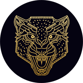 Cheetah / Wild Animal / Line Art Illustration Sticker